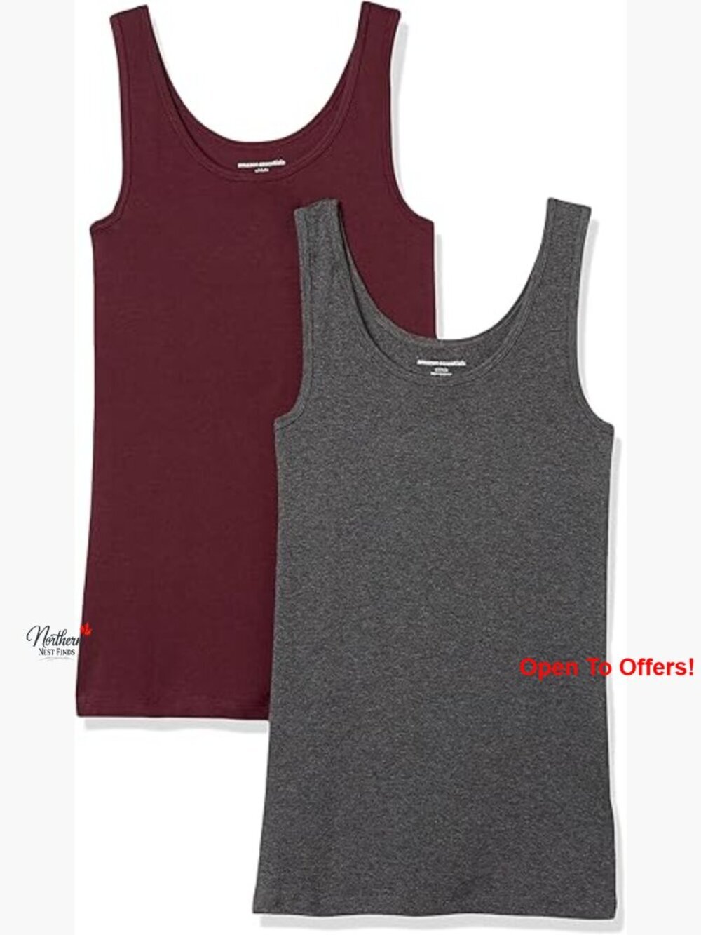 Cotton Modal Micro Rib Slim-Fit Tank Top 2-Pack